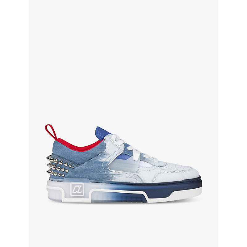 Christian Louboutin Astroloubi denim low-top trainers