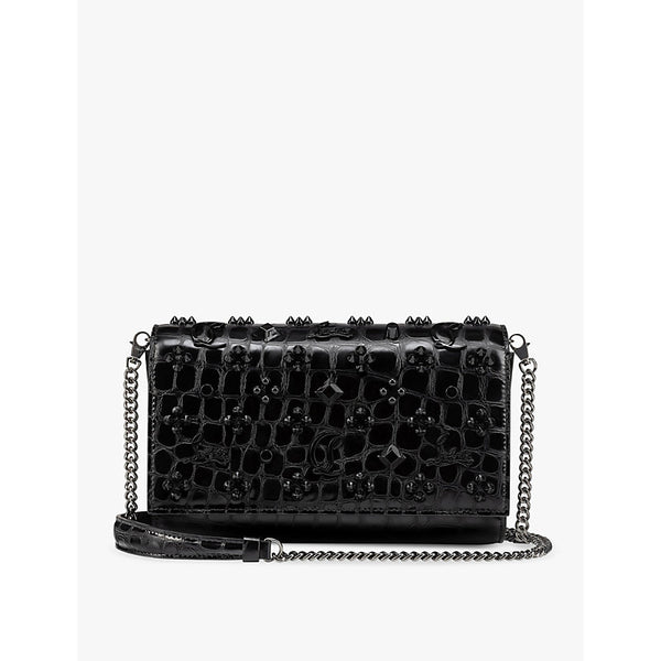 Christian Louboutin Paloma leather clutch bag | LYBSTORE