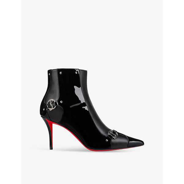 Christian Louboutin 90s Booty 80 patent-leather heeled ankle boots