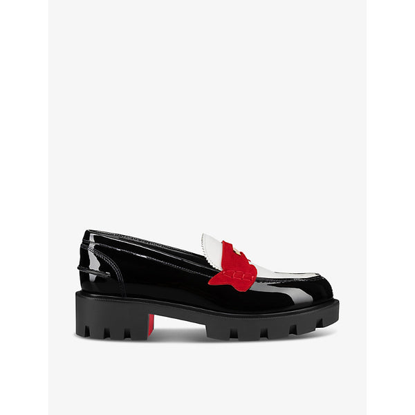 Christian Louboutin Penny Lug Donna patent leather loafers