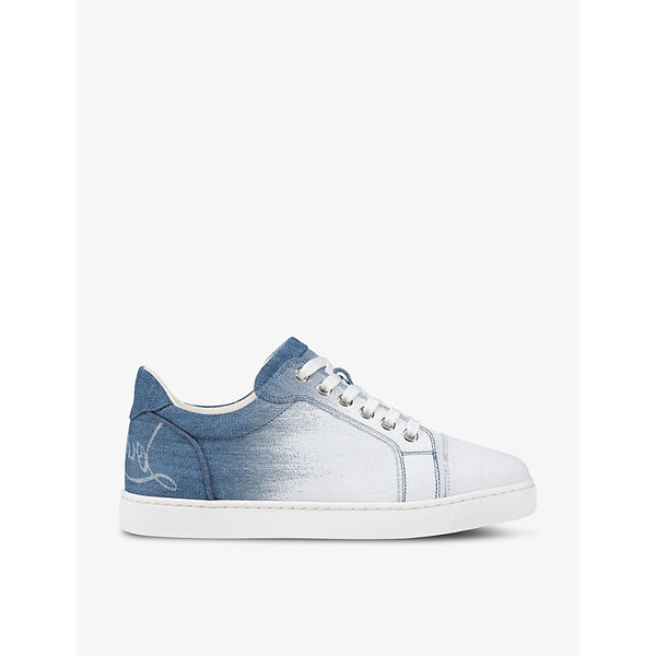 Christian Louboutin Fun Vieira Denim cotton low-top trainers