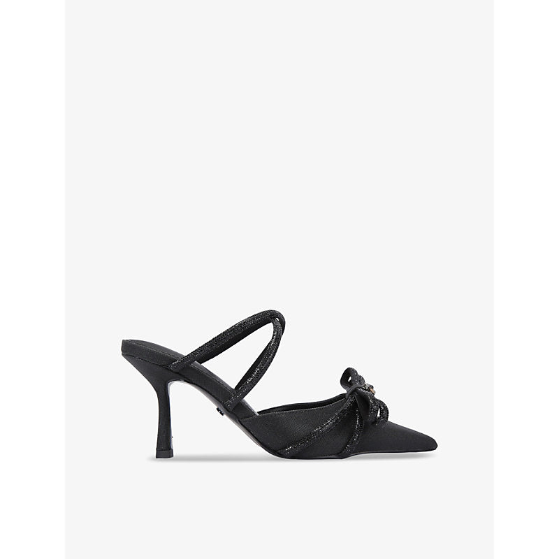 Kg Kurt Geiger Avery bow-embellished woven heels | Kg Kurt Geiger