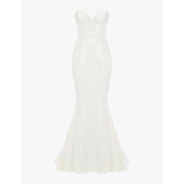 House Of Cb Giselle strapless satin wedding dress | HOUSE OF CB