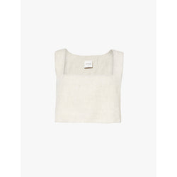  Posse Alice cropped linen top