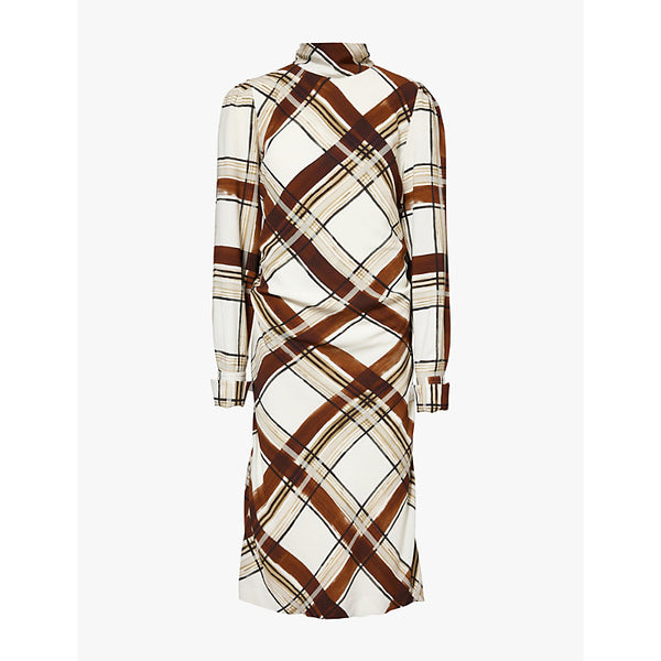 Dries Van Noten Delvet check-print woven maxi dress