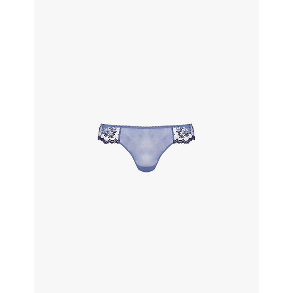  Simone Perele Intrigue mid-rise lace tanga briefs