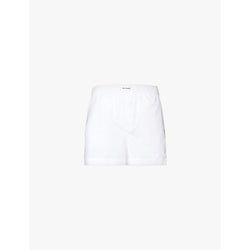  Magniberg Dolce contrast piping straight leg relaxed-fit cotton pyjama shorts