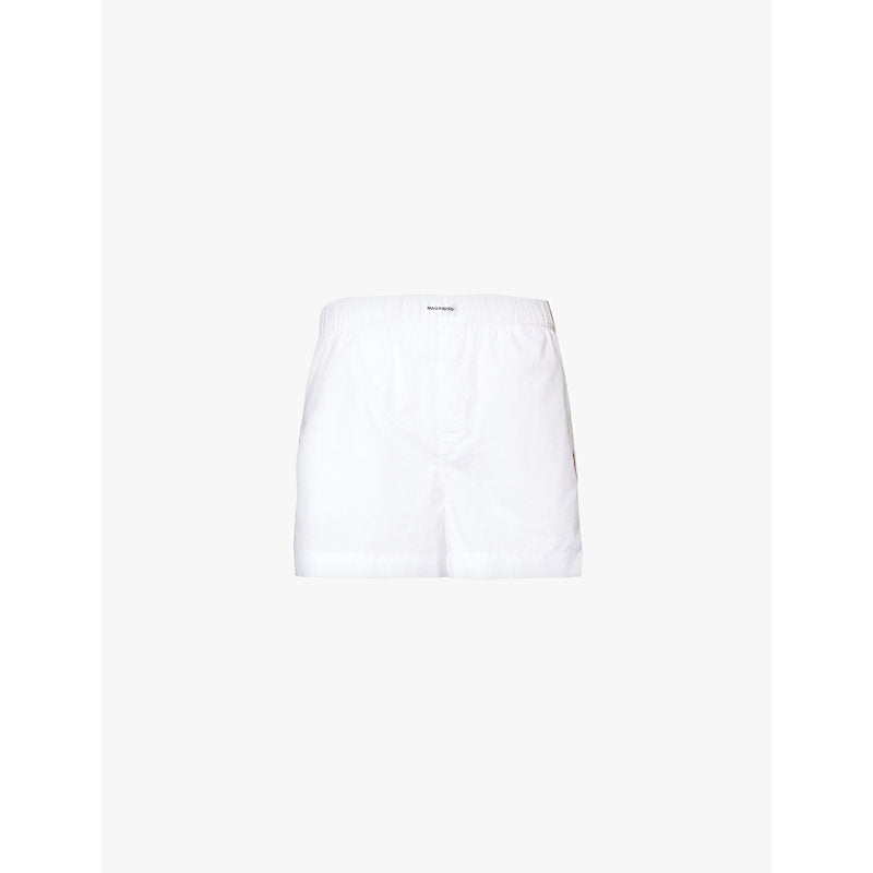  Magniberg Dolce contrast piping straight leg relaxed-fit cotton pyjama shorts