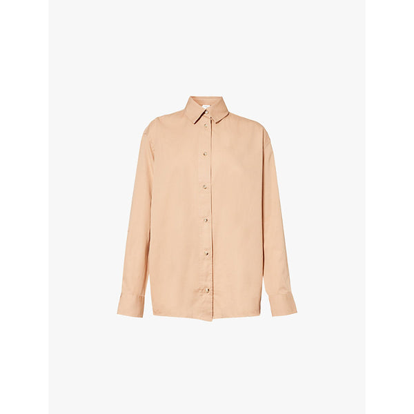  Won Hundred Cassidy oversized box-pleat cotton-twill shirt