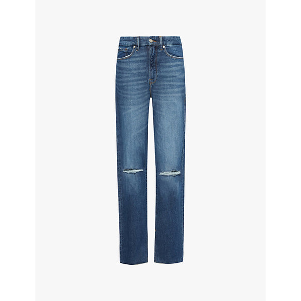  Good American Good Boy high-rise straight-leg jeans