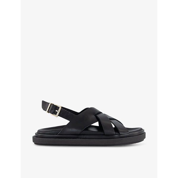 Alohas Trunca crossover-strap leather sandals