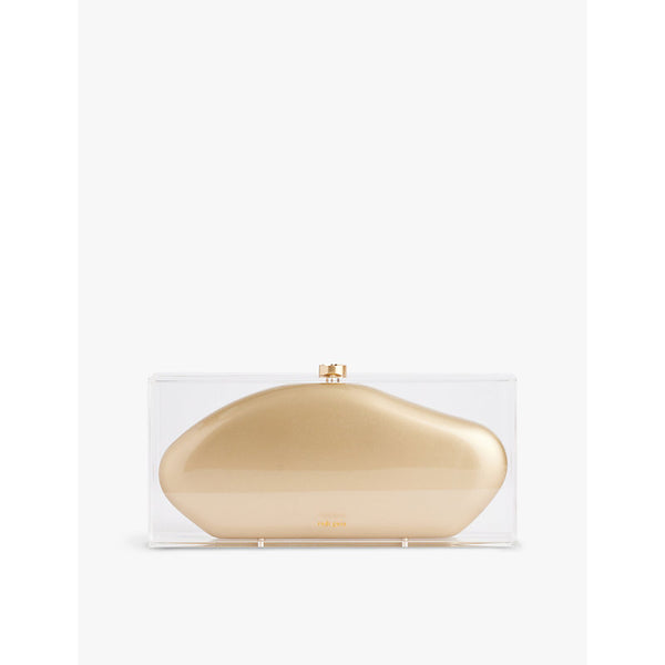  Cult Gaia Annika structured acrylic clutch