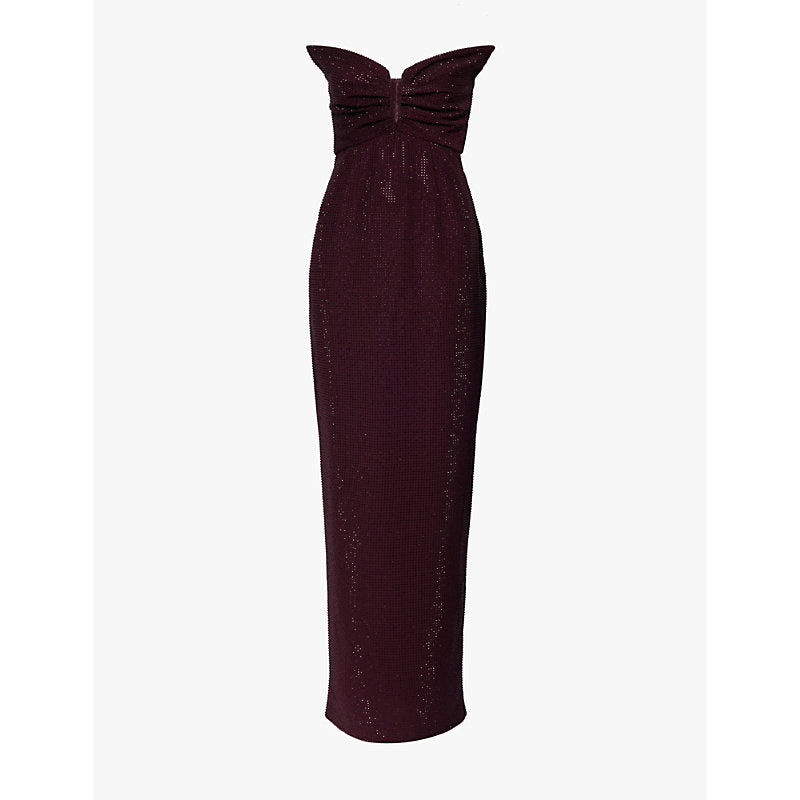 Roland Mouret Crystal-embellished corsetted crepe gown | ROLAND MOURET