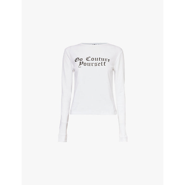  Juicy Couture The Icons 'Go Couture' long-sleeve cotton-jersey T-shirt