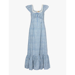 RIXO x Ciao Lucia Isla gingham-print organic-cotton midi dress | RIXO