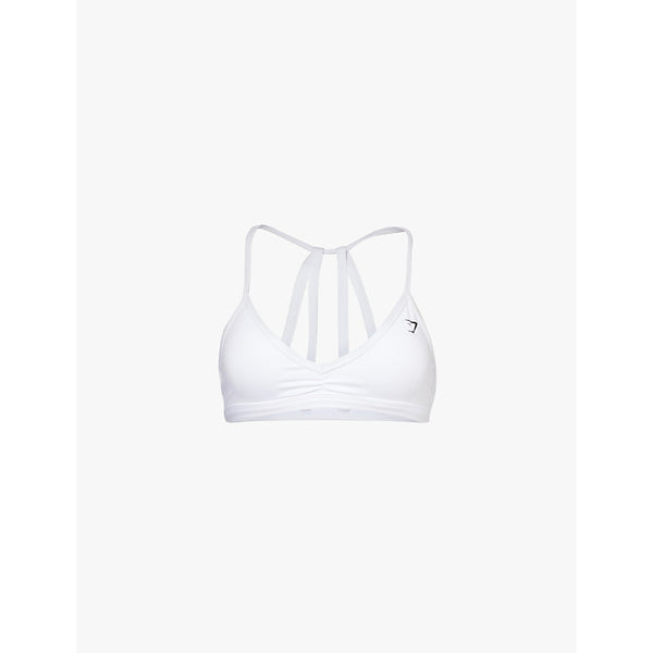  Gymshark Minimal triangle-cup stretch-woven sports bra