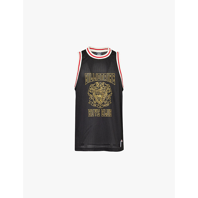  Billionaire Boys Club Crest-logo woven basketball top