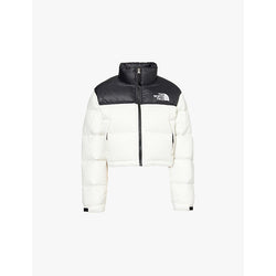  The North Face Nuptse brand-embroidery relaxed-fit shell-down jacket