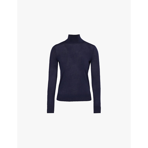  Theory Long-sleeve turtleneck wool-knit jumper