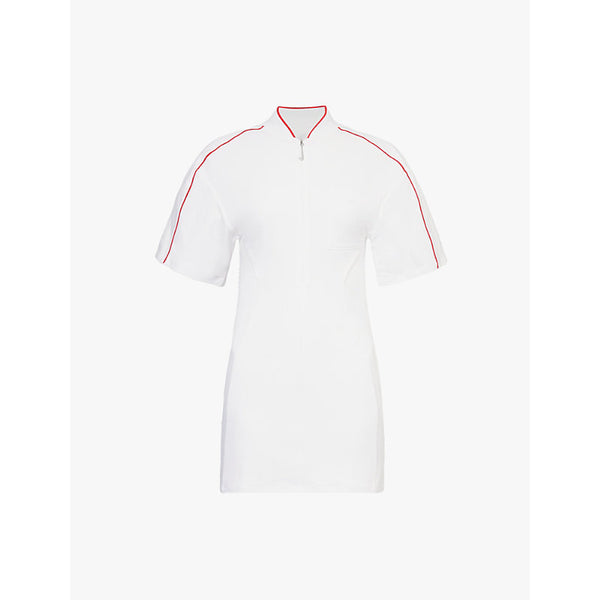 Nike X Jacquemus Boxy short-sleeve cut-out stretch-woven mini dress | NIKE X JACQUEMUS