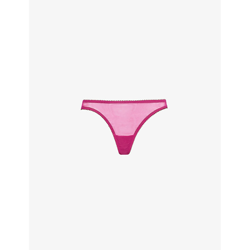  Dora Larsen Edith sheer recycled-nylon thong