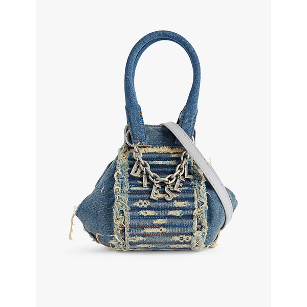 Diesel D-Vina extra-small quilted-denim shoulder bag | LYBSTORE