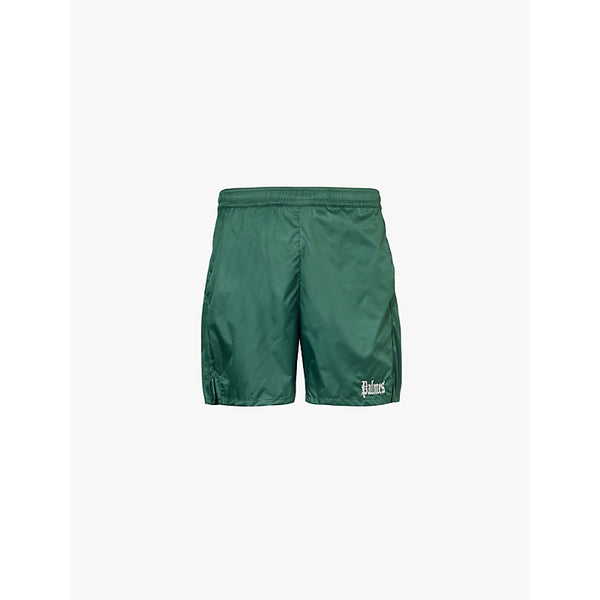  Palmes Olde logo-embroidered shell shorts