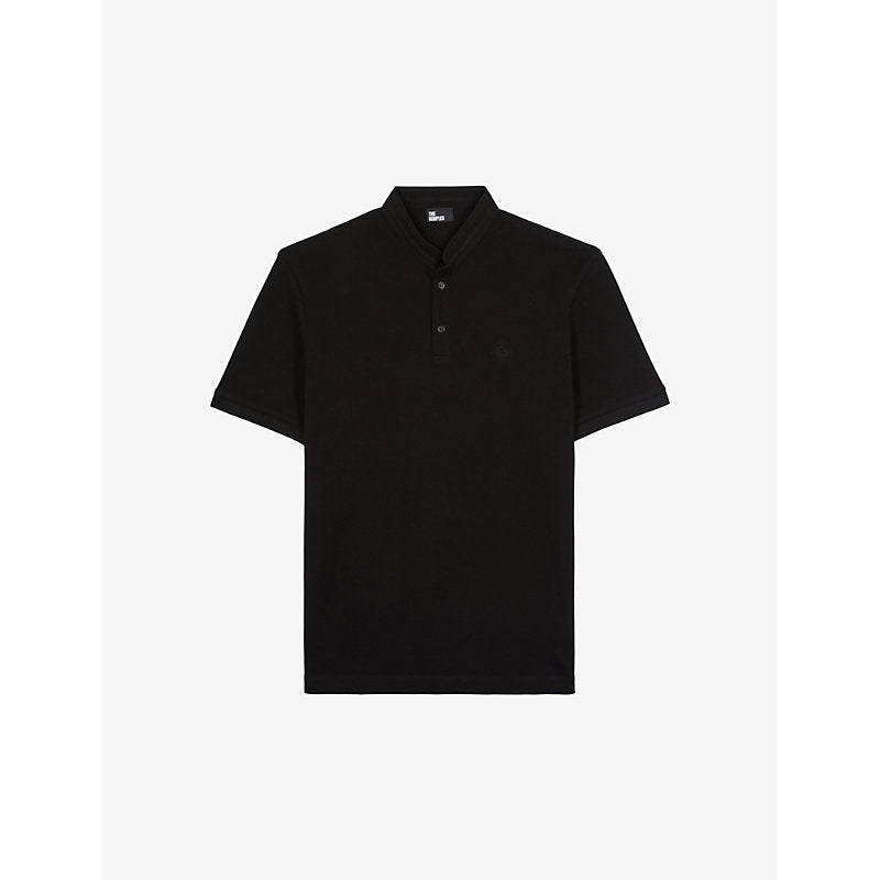  The Kooples Logo-embroidered short-sleeve cotton-pique polo shirt