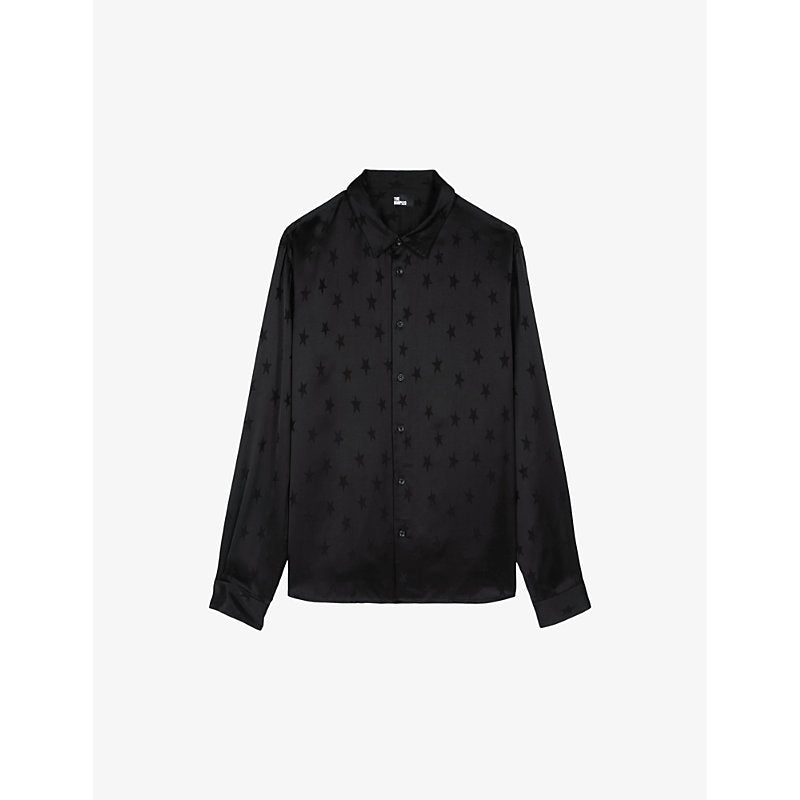  The Kooples Star-print regular-fit woven shirt