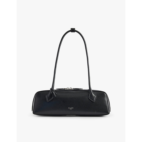 Alaia Le Teckel branded-tag leather shoulder bag