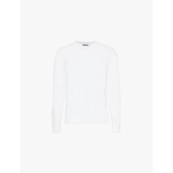 Tom Ford Crewneck long-sleeved jersey T-shirt