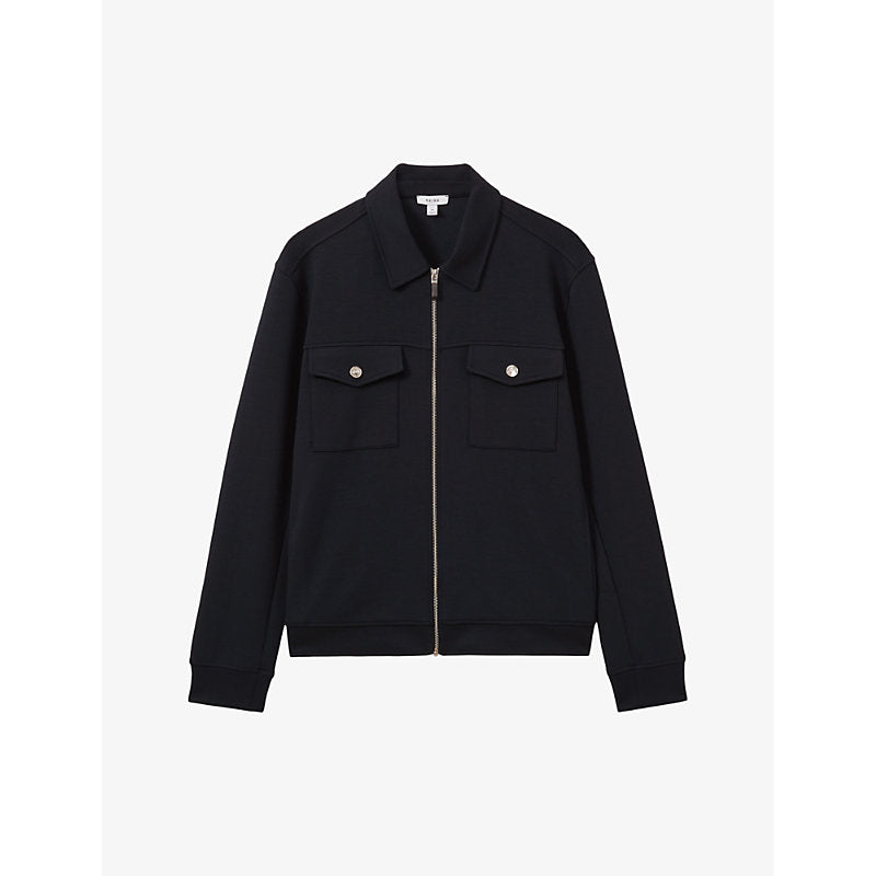  Reiss Medina double-knit stretch-jersey jacket