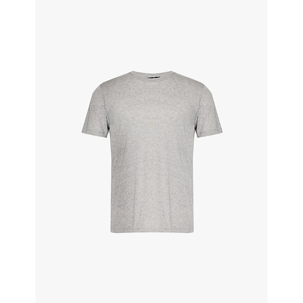  7 For All Mankind Short-sleeve crew-neck cotton and cashmere-blend jersey T-shirt