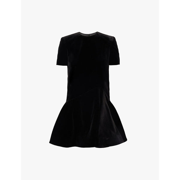 Valentino Garavani Abito short-sleeve velvet mini dress