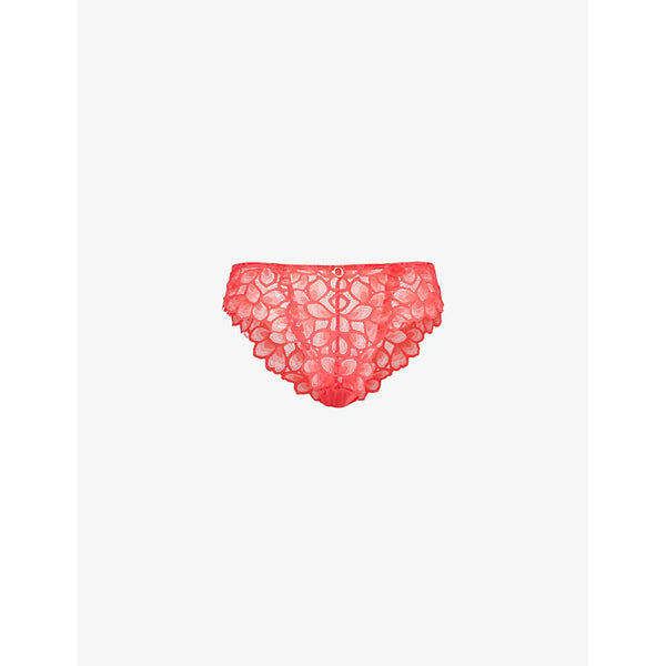 Panache Allure floral-embroidered stretch-woven briefs