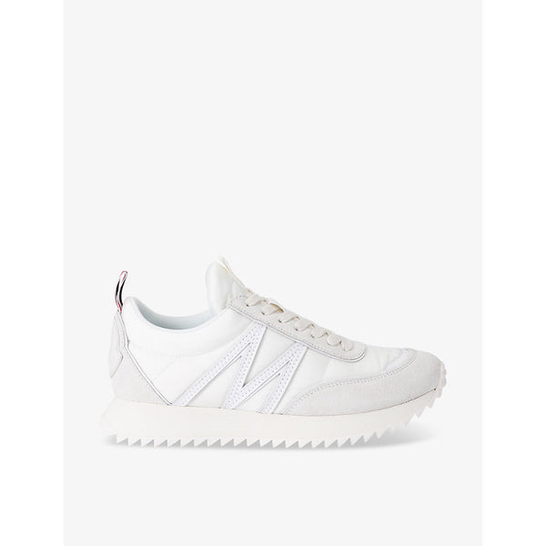 Moncler Pacey logo-embroidered suede and nylon low-top trainers