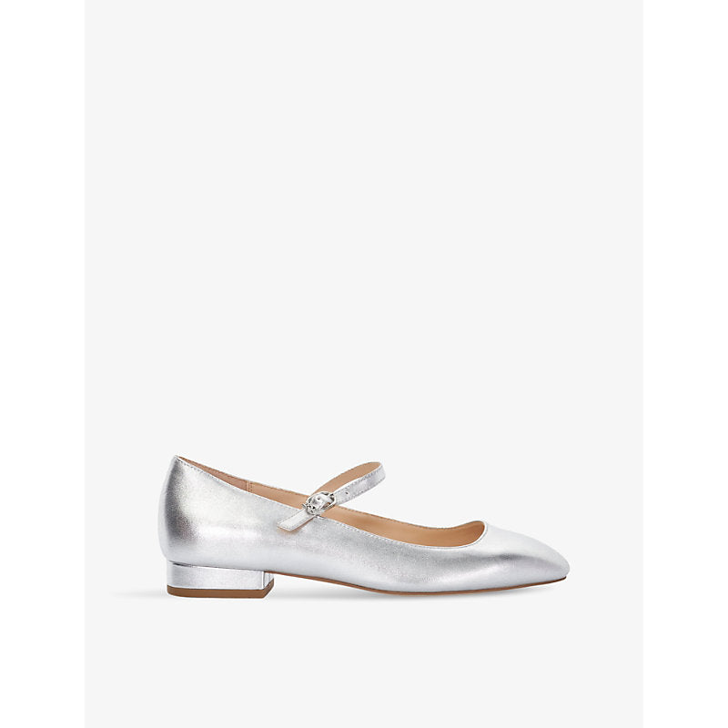 Dune Habbs mary-jane flat leather pumps | Dune