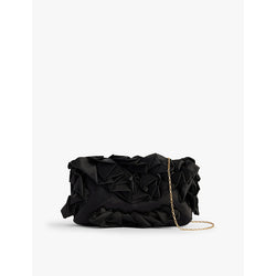  Dries Van Noten Ruffle woven clutch bag