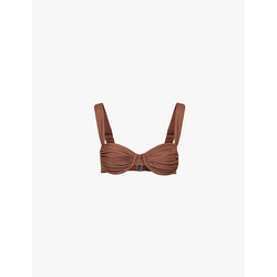  Faithfull The Brand Sol balconette stretch recycled-polyamide bikini top