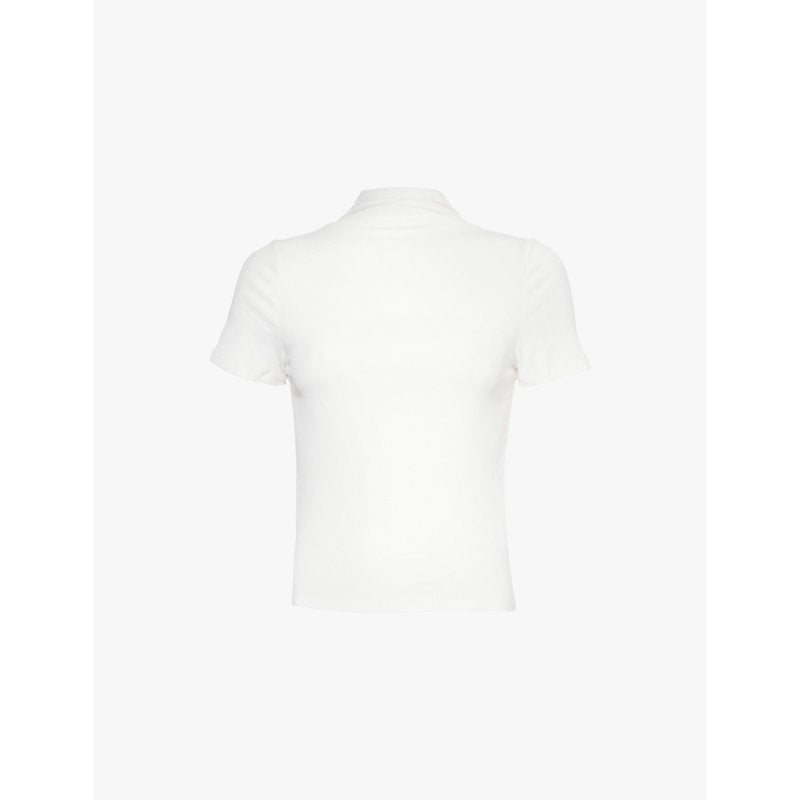  Paige Blanche ribbed stretch-woven top