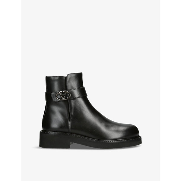 Valentino Garavani VLogo Lockette leather heeled ankle boots