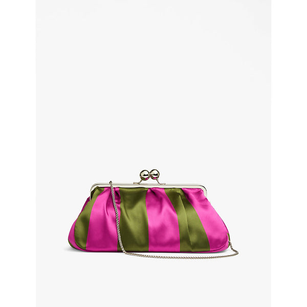 Lk Bennett Lana satin clutch bag