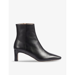 Lk Bennett Margaux blunt-toe heeled leather ankle boots