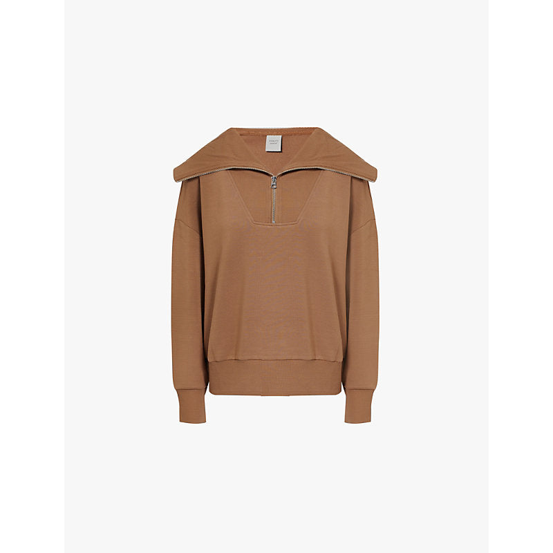  Varley Catherine half-zip stretch-woven sweatshirt