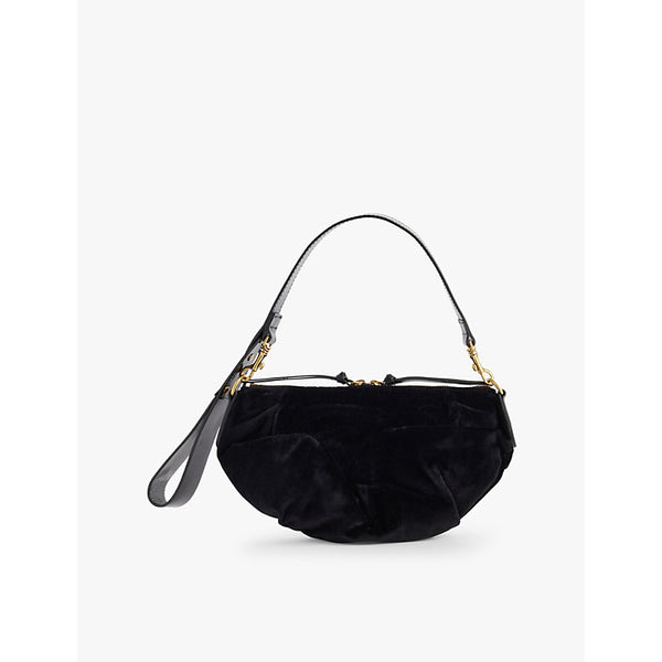  Vivienne Westwood Agnes small cotton-velvet shoulder bag