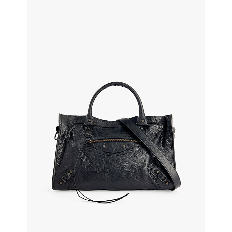  Balenciaga Le City leather top-handle bag