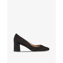 Lk Bennett Sally square-toe suede heeled courts