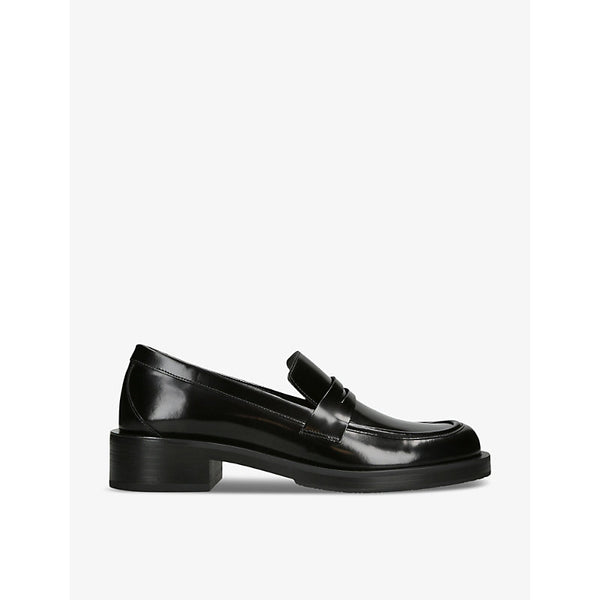 Stuart Weitzman Palmer slip-on flat leather loafers