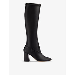 Lk Bennett Carter block-heel leather knee-high boots