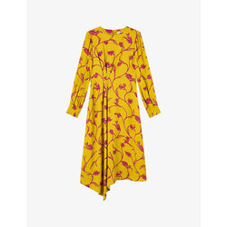 Lk Bennett Henrietta floral-print woven midi dress | LK BENNETT